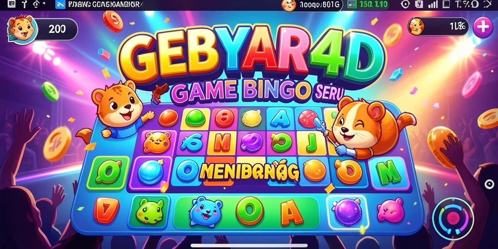 Tampilan gameplay GEBYAR4D yang seru dan interaktif.