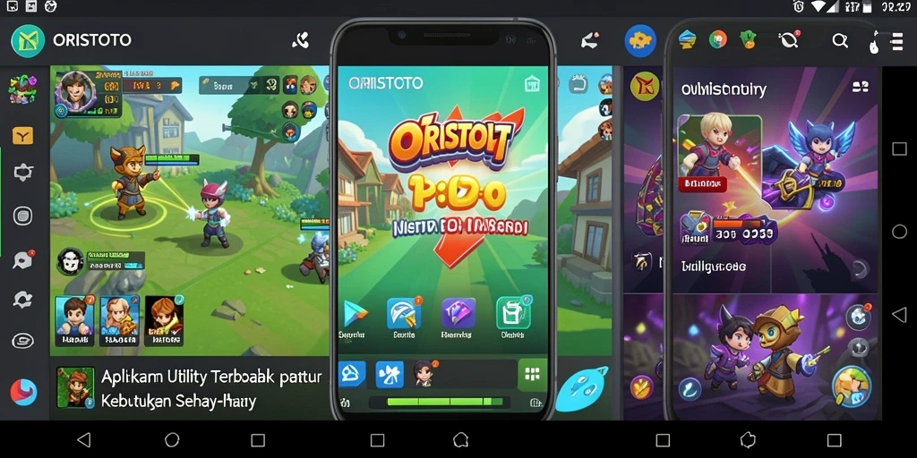Tampilan utama ORISTOTO dengan berbagai fitur Utility yang menarik.